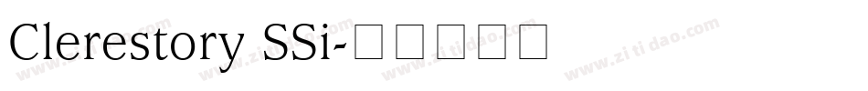 Clerestory SSi字体转换